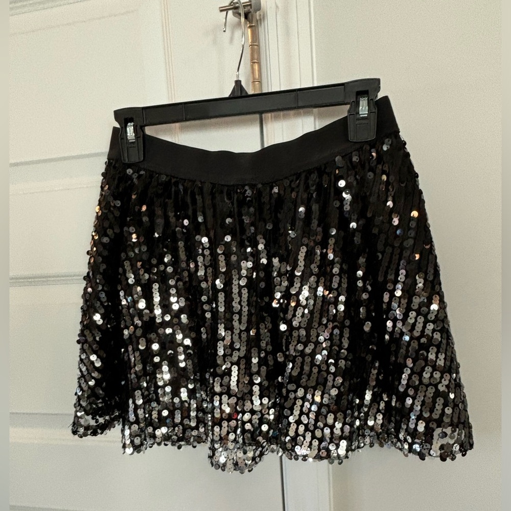Justice size 14 black sequins skort